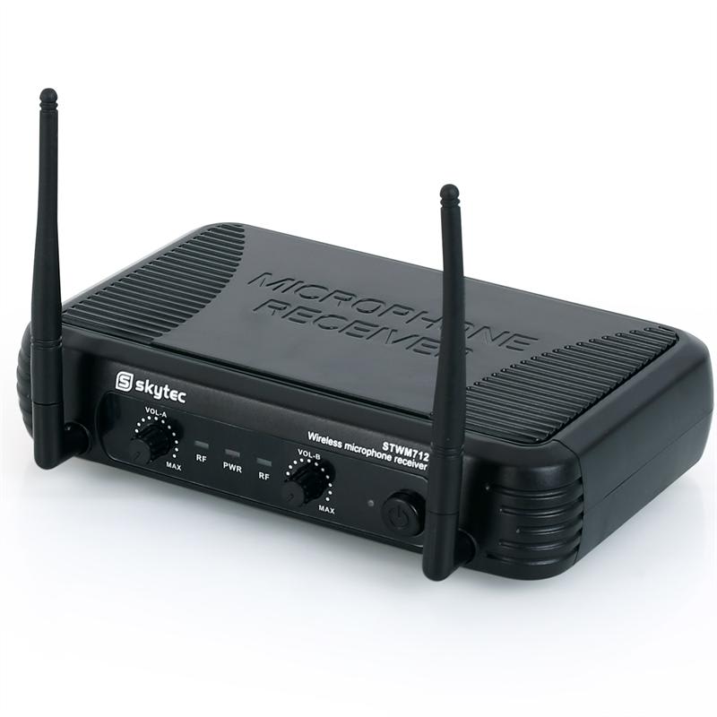 Bezdrôtový mikrofónový set Skytec STWM712, 2 kanály