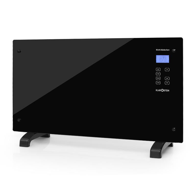 Klarstein HT007GL, konvektor, 2000 W, sklenený dizajn, čierny – Obrázok 3