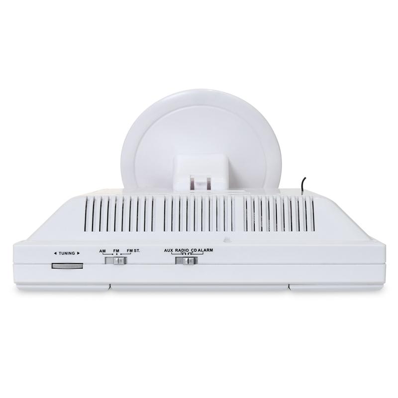 OneConcept V-12, biela, stereosystém s CD-MP3-prehrávačom, USB, SD, AUX – Obrázok 4