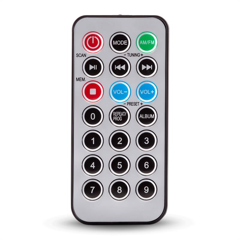 OneConcept V-12, stereo zariadenie, čierne, MP3, CD, USB, SD – Obrázok 3