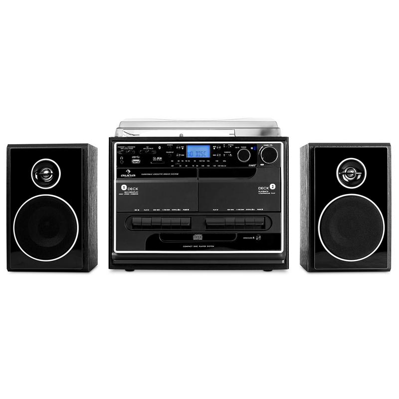 Stereo zariadenie Auna 388-BT, gramofón, magnetofón