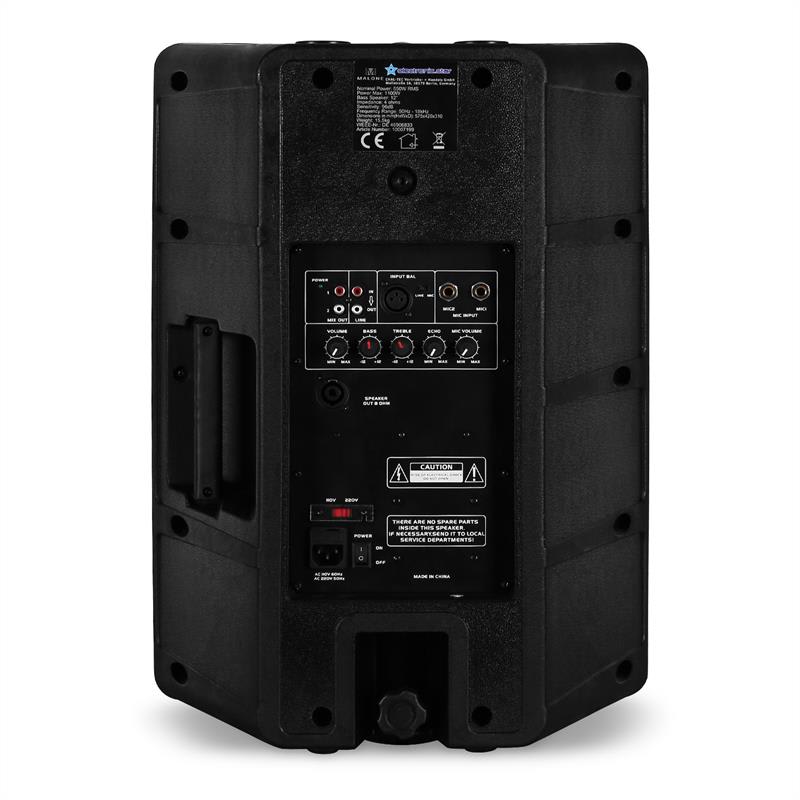 Auna Pro PW-EV-12A, 2-pásmový koncertný reproduktor, 1100 W, ABS – Obrázok 3