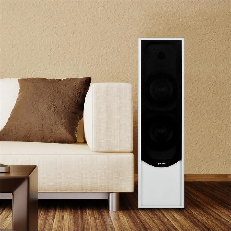 Auna Linie-300-WN, 80 W RMS, vežový reproduktor, biely – Obrázok 3