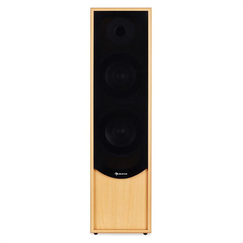 Auna Linie-300-BH, pár stĺpových reproduktorov, 80 W RMS, dub – Obrázok 3