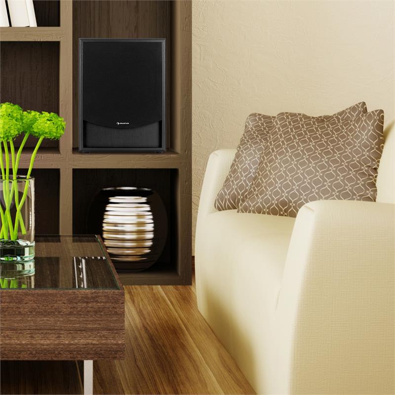 Aktívny subwoofer Auna Linie-300-SW-BK, AUX, čierny – Obrázok 4