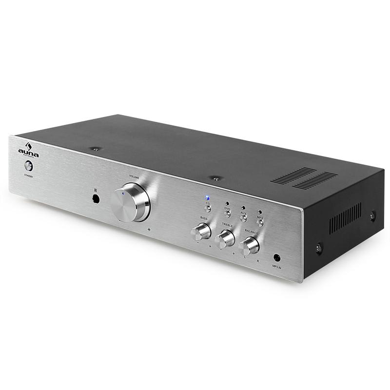Auna AV2- CD508, Hi-fi zosilňovač, ušľachtilá oceľ – Obrázok 4