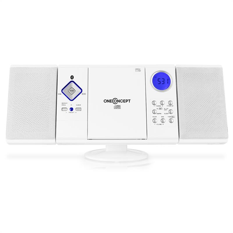 OneConcept V-12-BT bluetooth stereosystém s FM, USB, SD, AUX – Obrázok 2