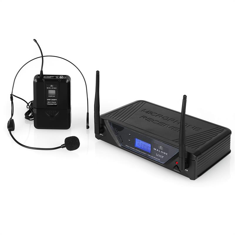Malone Bezdrôtový mikrofónový set UHF-350 Solo, 1 kanál – Obrázok 5