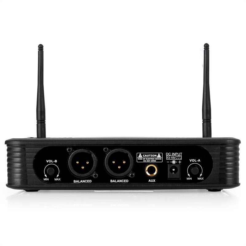 Bezdrôtový mikrofónový set Malone UHF-450 Duo2, 2 kanály – Obrázok 2