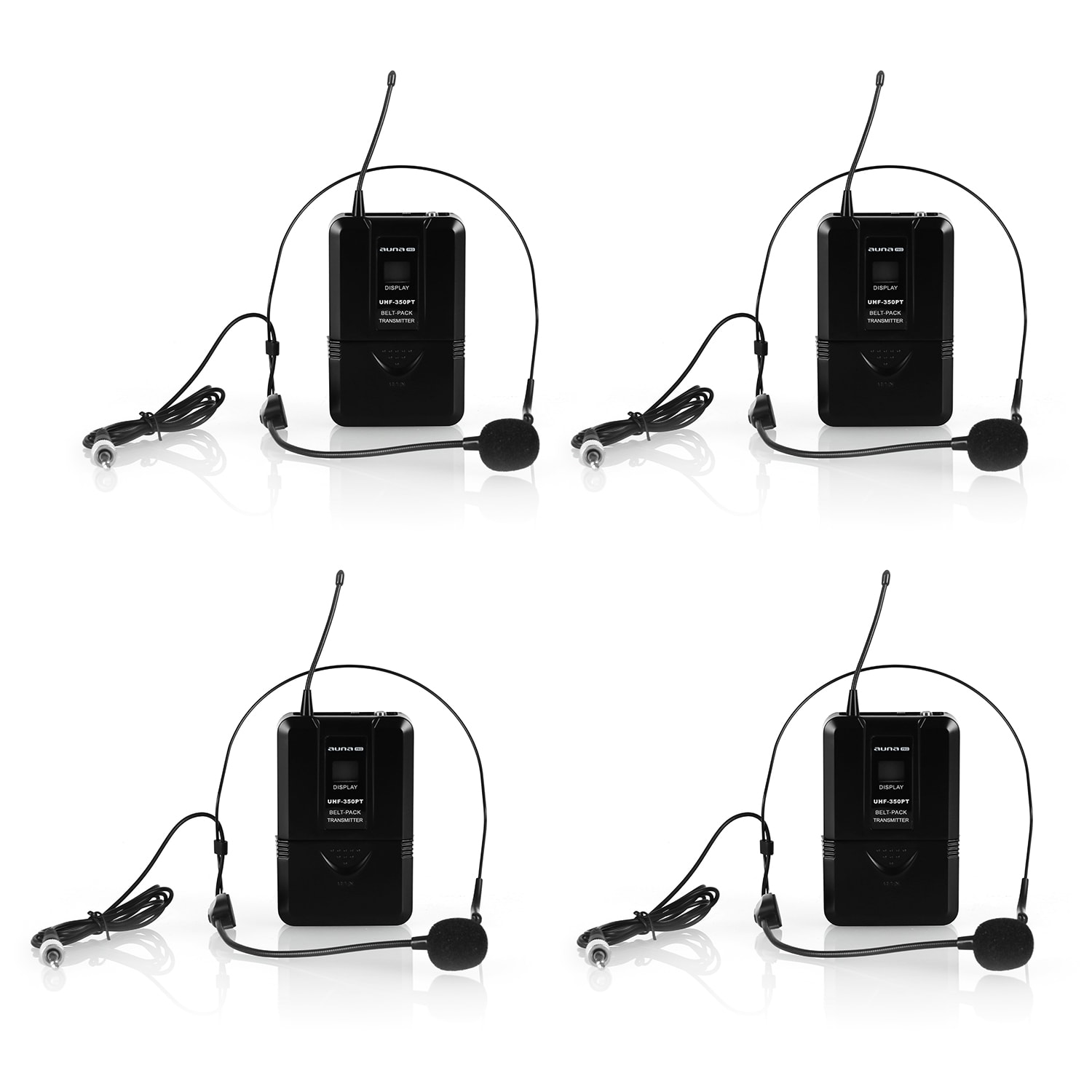 Bezdrôtový mikrofónový set auna Pro UHF-550 Quartett2 – Obrázok 3