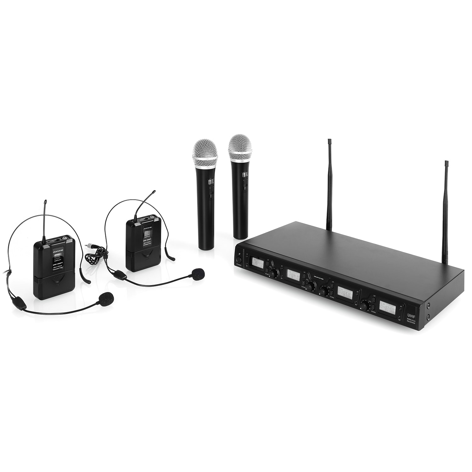 Bezdrôtový mikrofónový set auna Pro UHF-550 Quartett3 – Obrázok 4