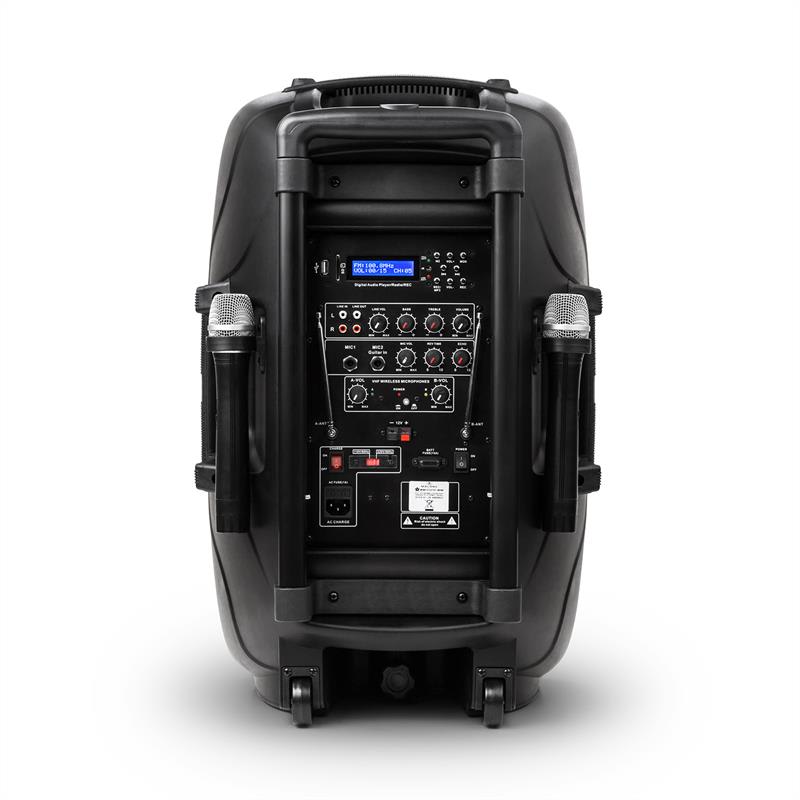 Malone PP-2915-BTR, 38 cm(15"), 450W, VHF mikrofón, mob.akt. – Obrázok 4