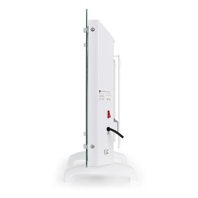 Klarstein HT006GL, konvektor, 1000 W, sklenený dizajn, biely – Obrázok 5