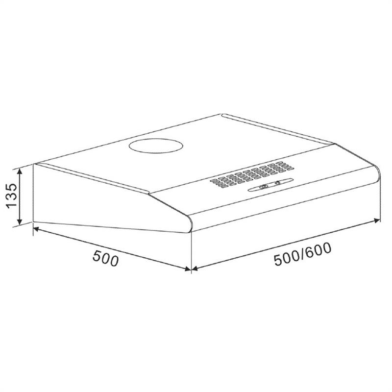 Digestor Klarstein ACV-61A, ušľachtilá oceľ, 60 cm – Obrázok 2