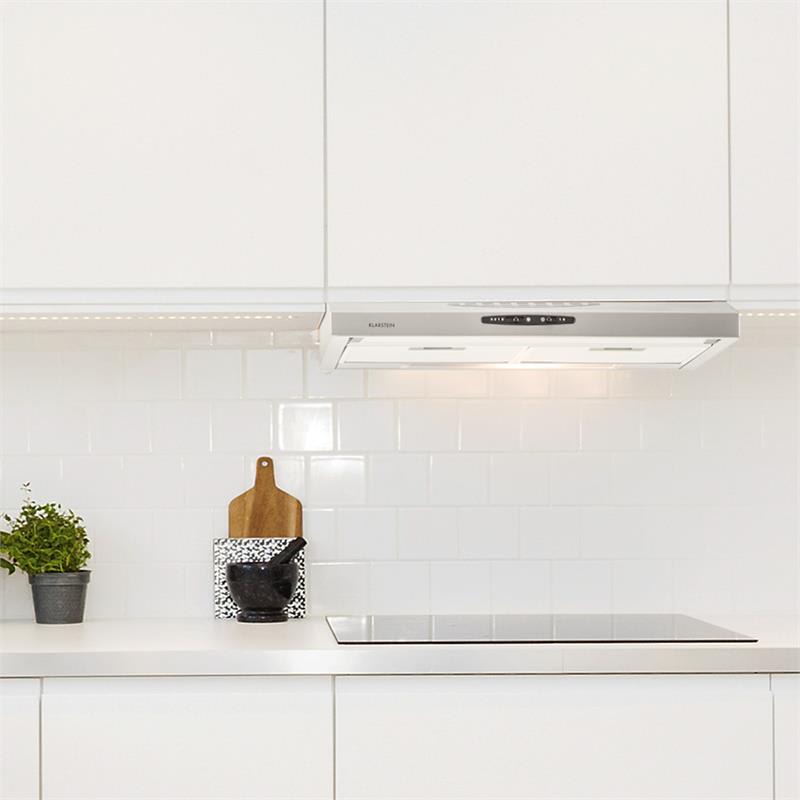Klarstein UW60SF, digestor, 60 cm, podskrinkový, 317 m³/h, nehrdzavejúca oceľ – Obrázok 2