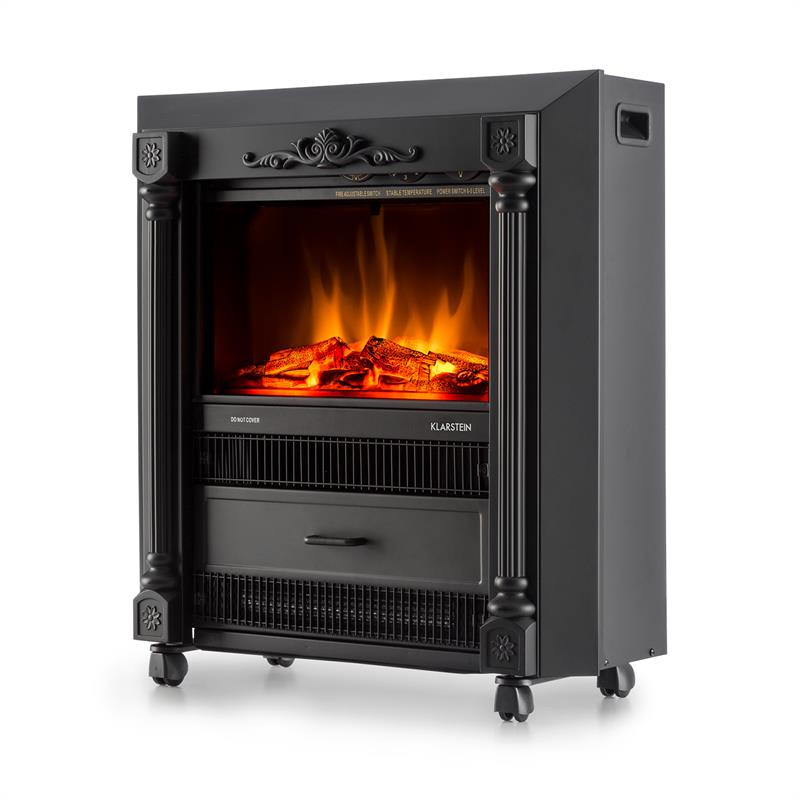 Klarstein Grenoble, elektrický krb, 1850 W, čierny – Obrázok 3
