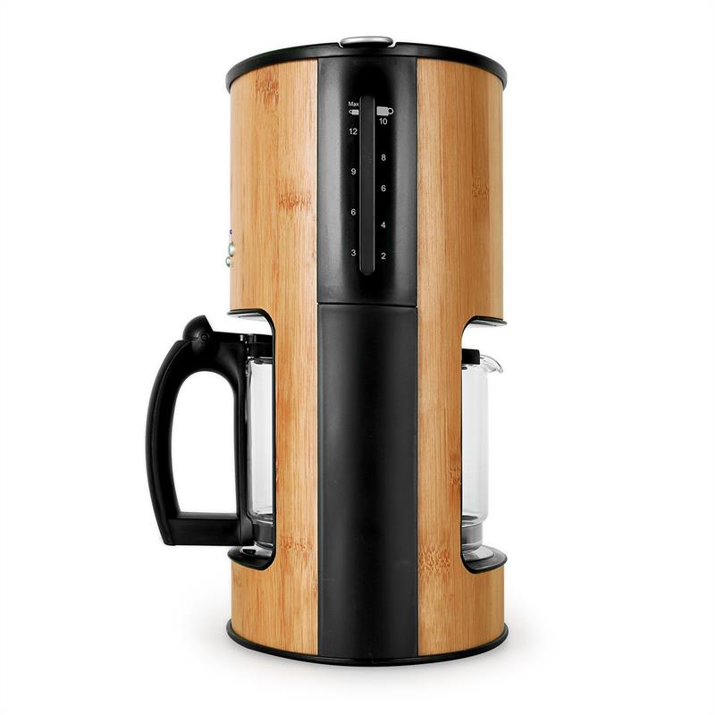 Klarstein Bamboo Garden kávovar, 1080 W, 1,25 l, časovač – Obrázok 4