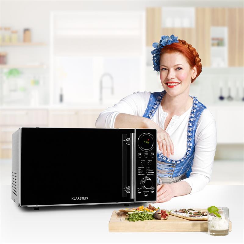 Klarstein Luminance Prime mikrovlnná rúra s grilom, 700W, 20 – Obrázok 2