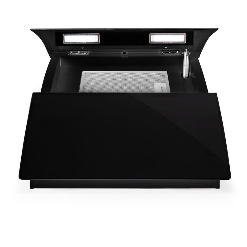 Klarstein RGL60BL, komínový digestor, voľný priestor pre hlavu, 60cm, 600m³/h – Obrázok 4