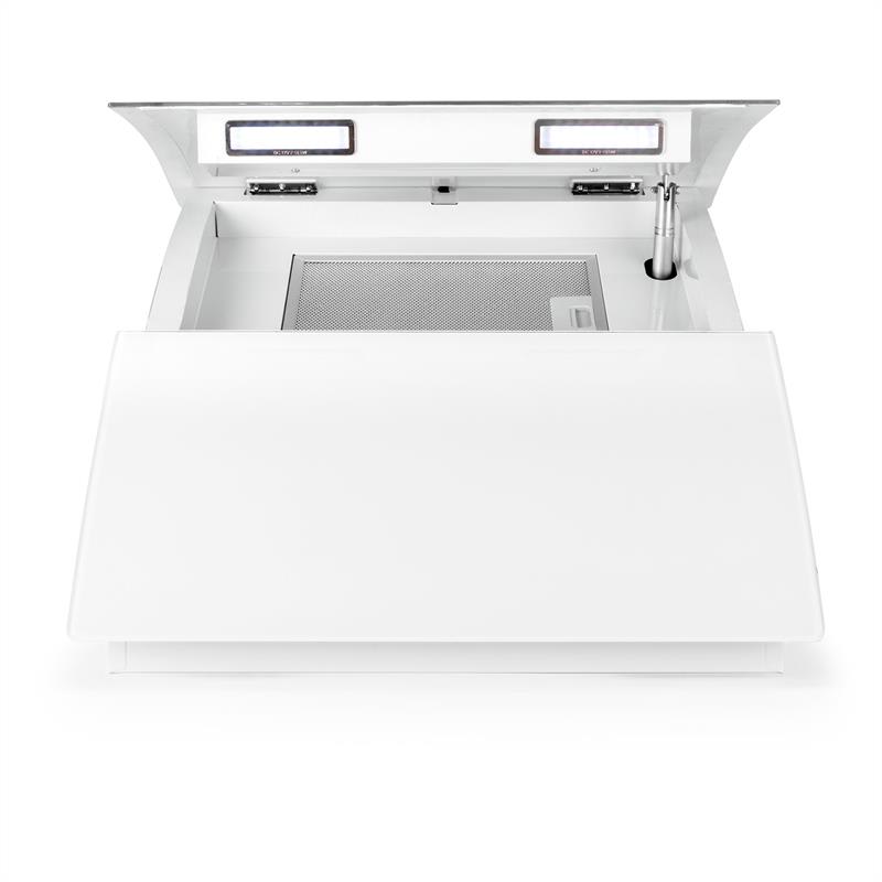Klarstein RGL60WH komínový digestor, voľný priestor pre hlavu, 60 cm, 600m³/h – Obrázok 5