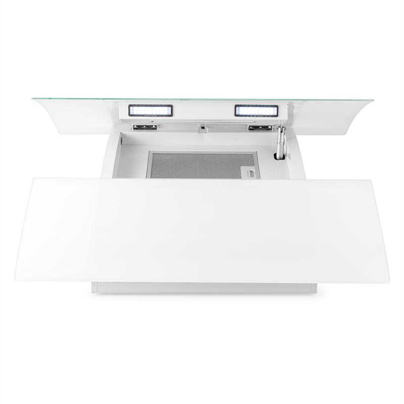 Klarstein RGL90WH komínový digestor, voľný priestor pre hlavu, 90 cm,600 m³/h – Obrázok 3