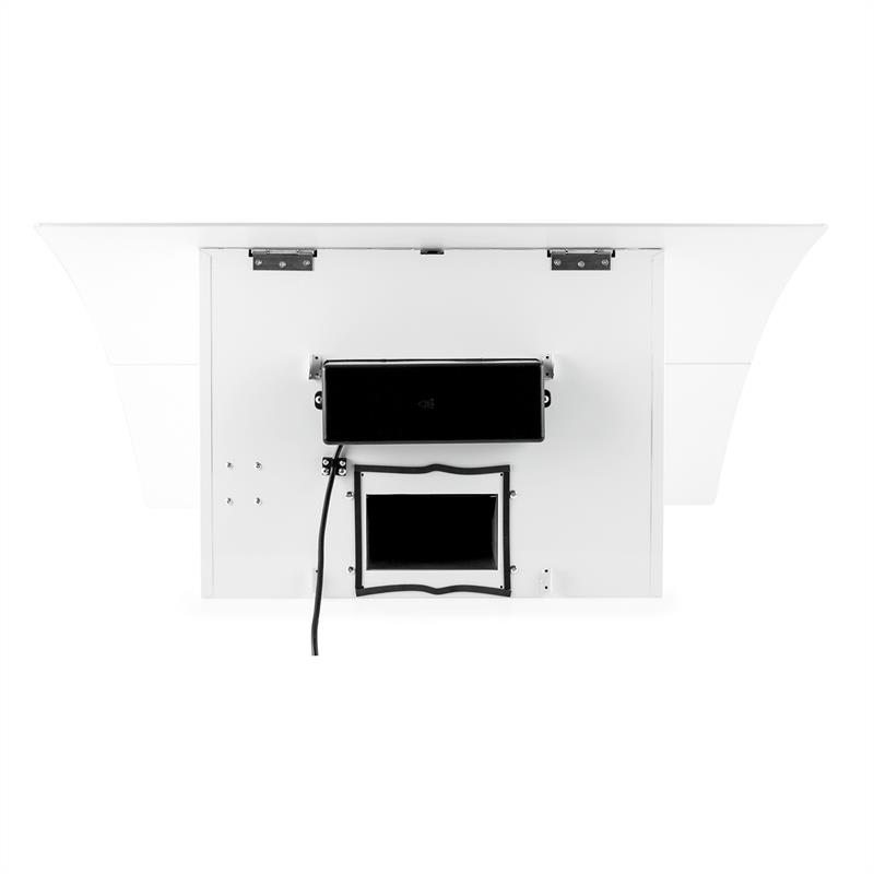 Klarstein RGL90WH komínový digestor, voľný priestor pre hlavu, 90 cm,600 m³/h – Obrázok 4