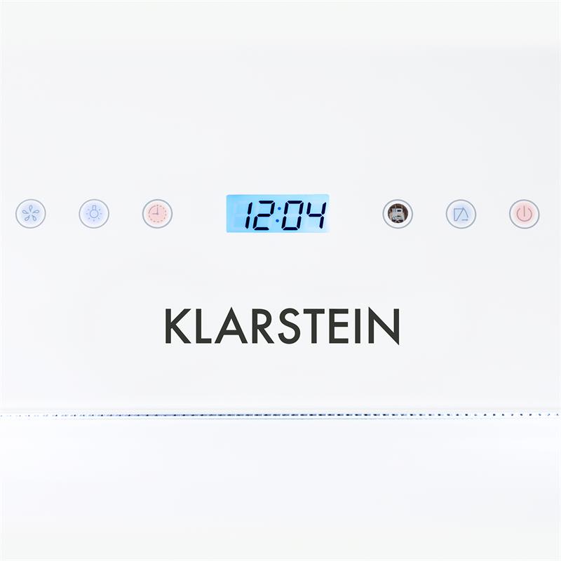 Klarstein RGL90WH komínový digestor, voľný priestor pre hlavu, 90 cm,600 m³/h – Obrázok 5