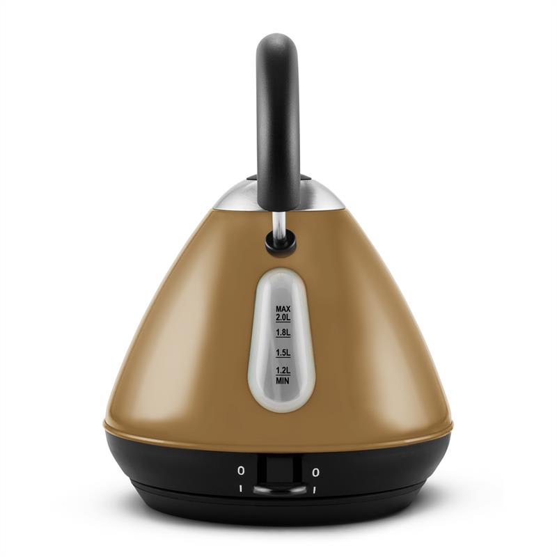 Klarstein Charlotte Cappucino, 1,7 l, 2200 W, rýchlovarná kanvica, čajník, bezkáblový, hnedý – Obrázok 5