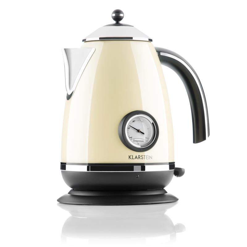 Klarstein Aquavita Chalet, rýchovarná kanvica, 2200 W, 1.7 l, krémová – Obrázok 5