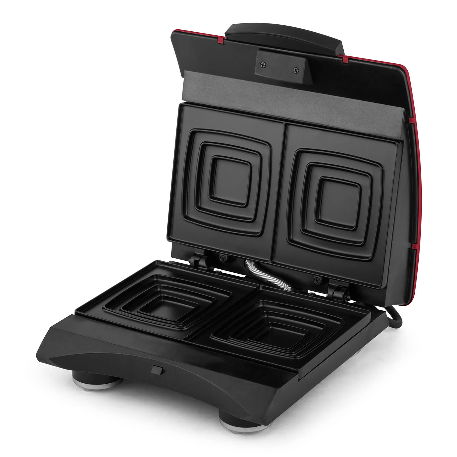 Klarstein SHU3-Sandwich-Buddy-, 700 W, 2 platne, nerezová oceľ, toastovač, červe – Obrázok 5