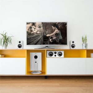 Auna Areal 525, 125W RMS, aktívny 5.1-kanálový reproduktorový systém, AUX biely