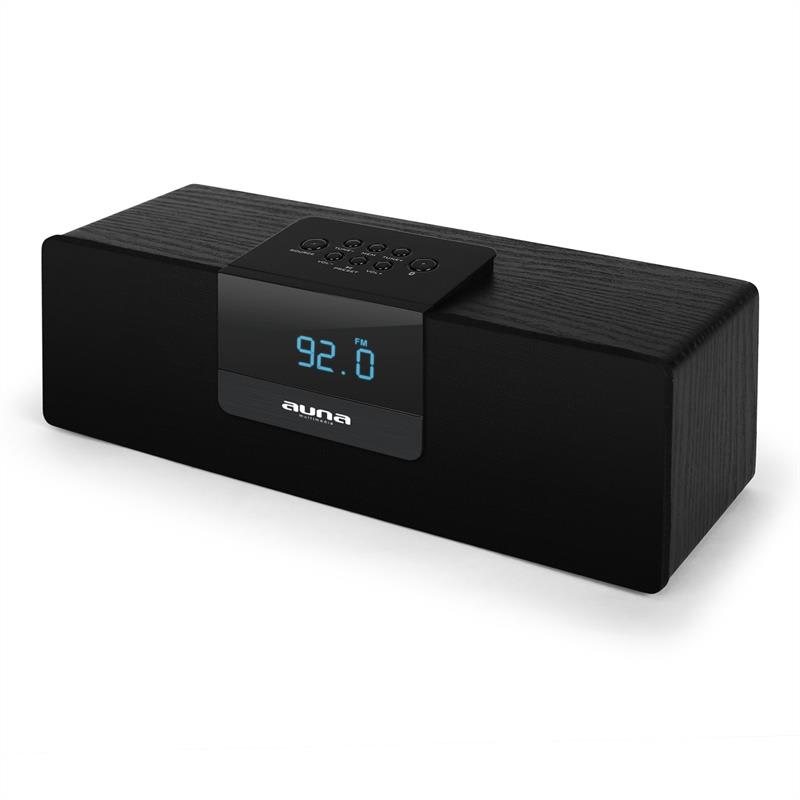 Auna Princeton Bluetooth reproduktor FM AUX čierny – Obrázok 3