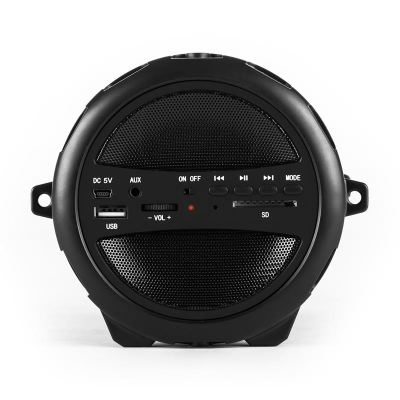 Auna oneConcept Dr. Beat, 2.1 bluetooth reproduktor, USB, SD, AUX, UKW, akumulátor, čierny – Obrázok 2