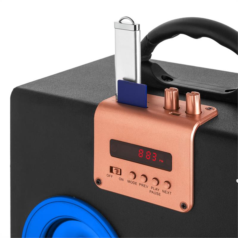 Auna Central Park, 2.1 bluetooth reproduktor, USB, SD, prenosný – Obrázok 5