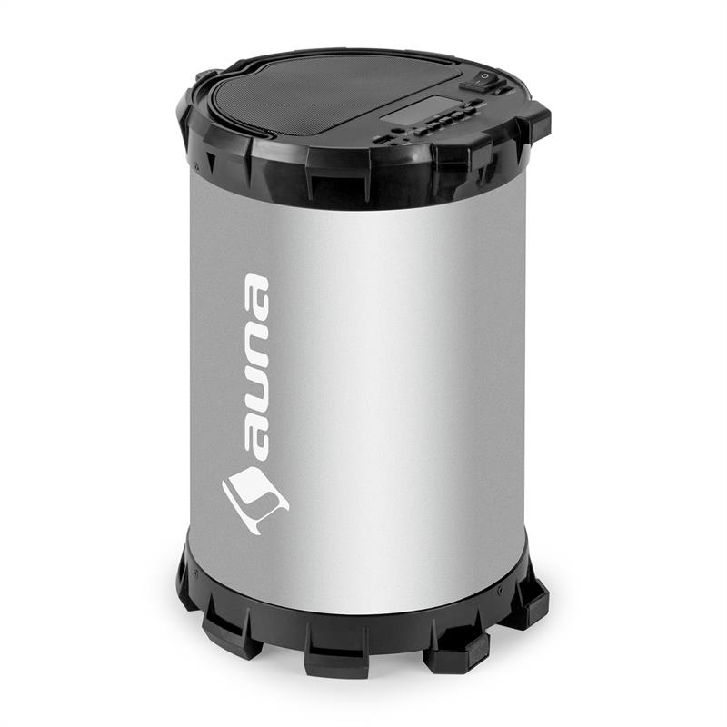 Auna Dr. Silver Boom 2.1- bluetooth reproduktor, USB, SD, AUX, akumulátor – Obrázok 2