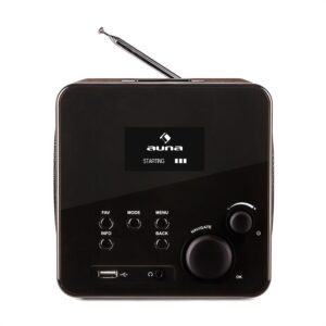 Auna Radio Gaga, internetové rádio, WLAN/LAN, DAB/DAB+, FM, USB, AUX