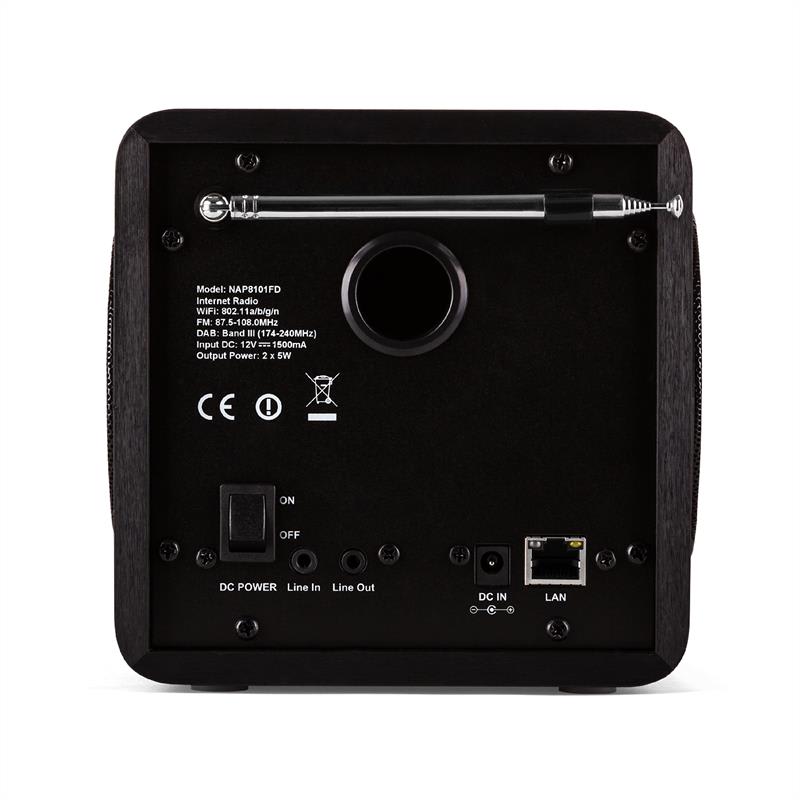 Auna Radio Gaga, internetové rádio, WLAN/LAN, DAB/DAB+, FM, USB, AUX – Obrázok 3