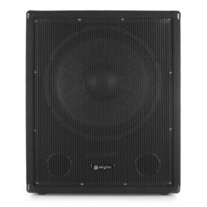 Skytec SMWBA15, aktívny PA subwoofer, bi-amp, AUX, MIC