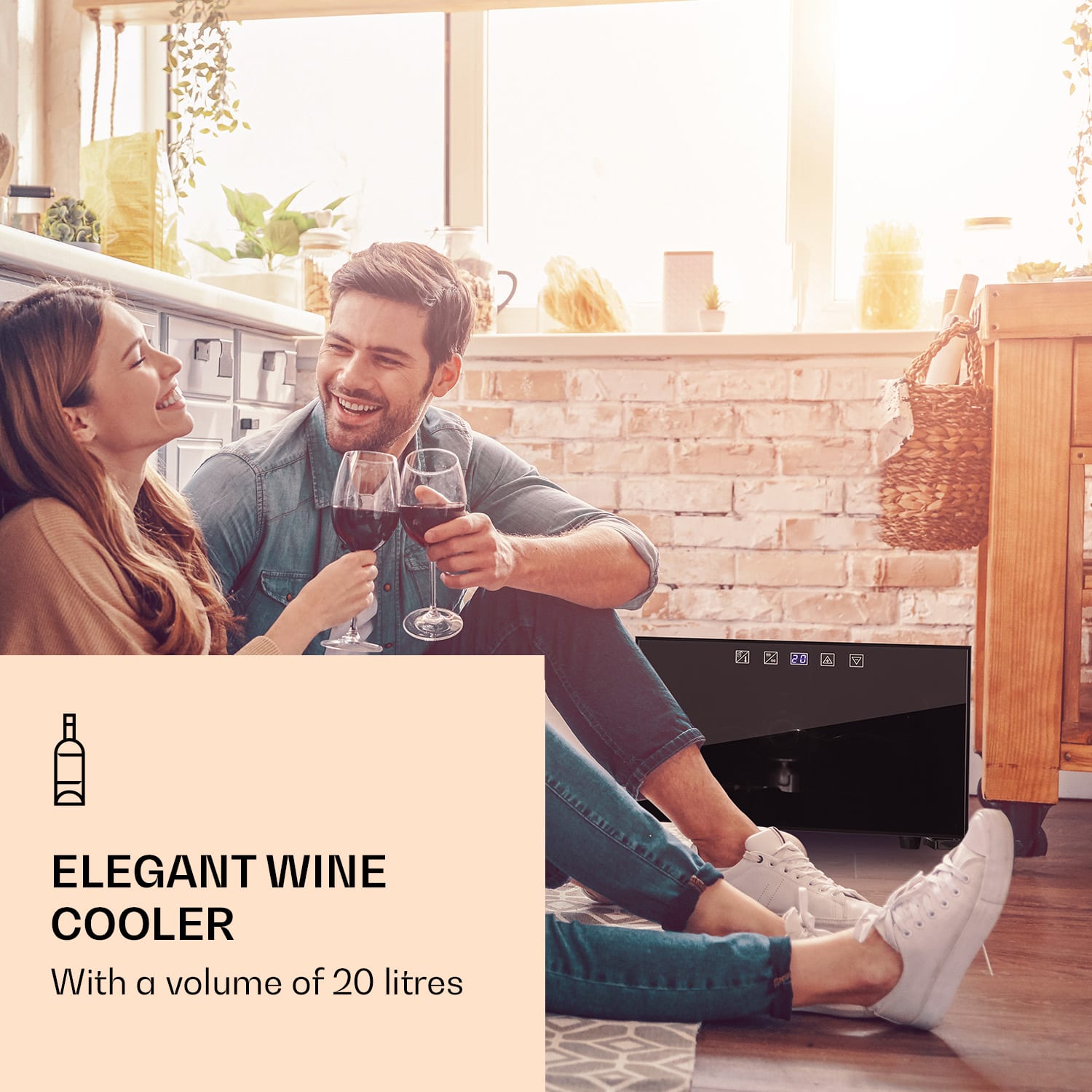 Klarstein Reserva Piccola, 8 fliaš, 25 l, chladnička na víno