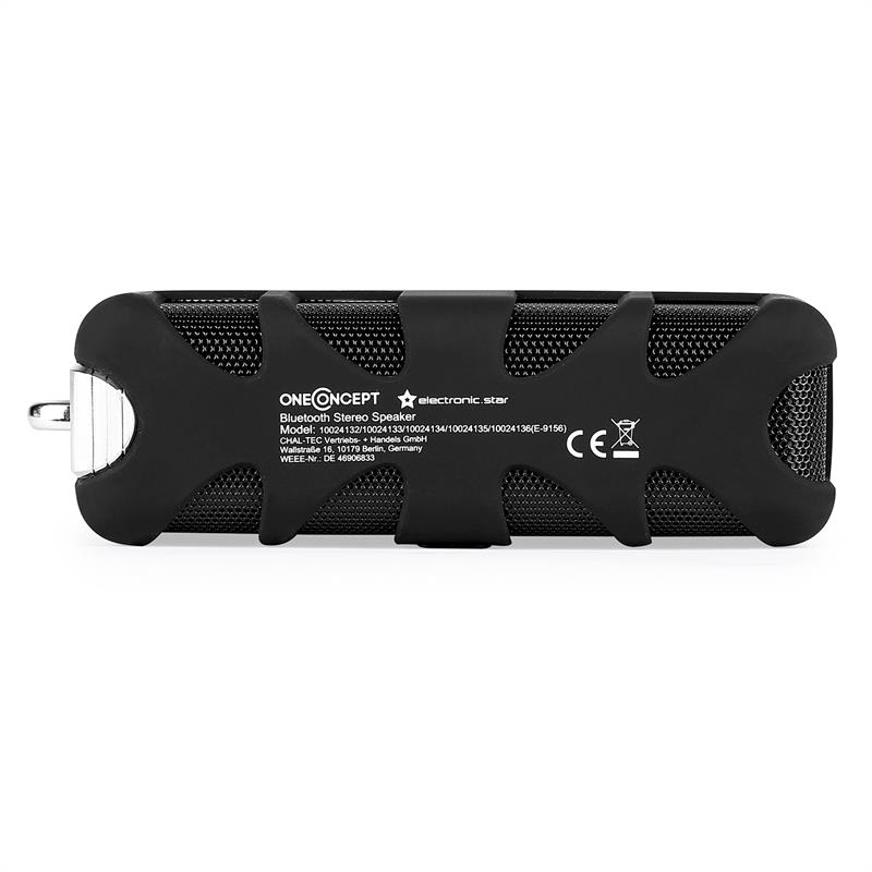 OneConcept Black Know, bluetooth reproduktor, AUX, akum. – Obrázok 2