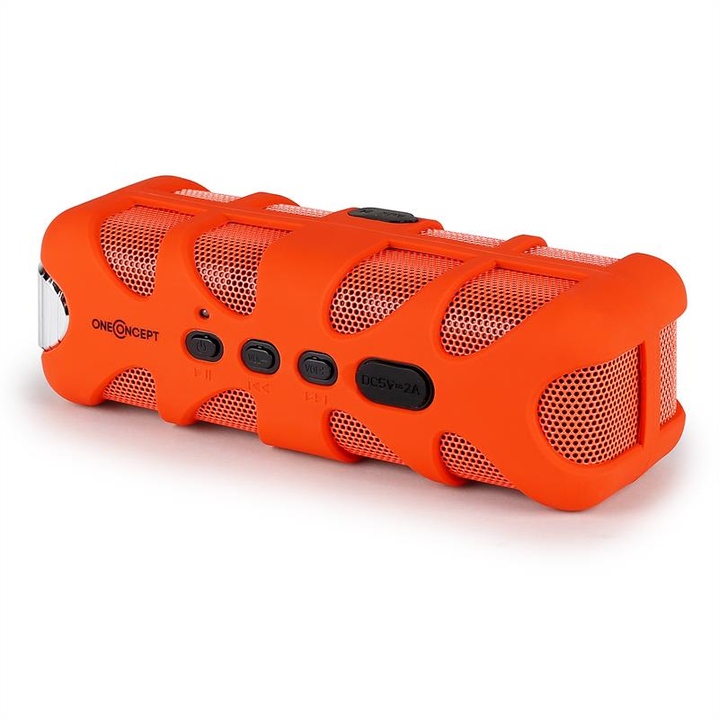 OneConcept Orange Know, bluetooth reproduktor, AUX, akum. – Obrázok 4