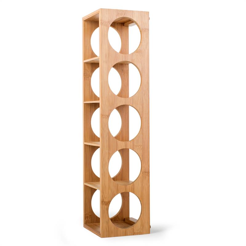 Klarstein Rack No. 3, bambusový regál na víno, stohovateľný