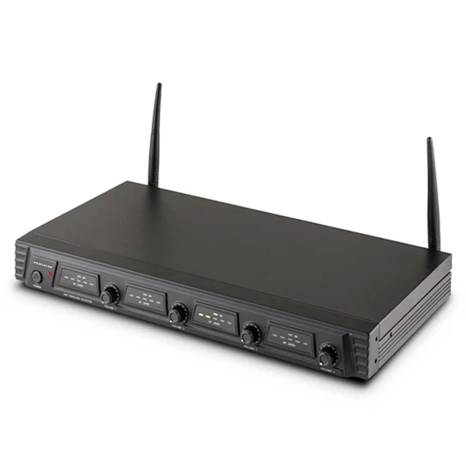 Auna Pro Duett Quartett Fix V3, 4-kanálový UHF bezdrôtový mikrofónový set, dosah 50 m – Obrázok 4
