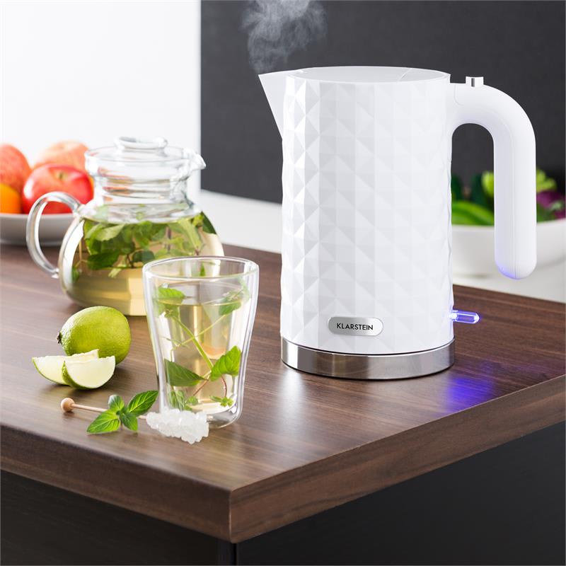 Klarstein Granada Bianca, 2200 W, 1,7 l, rýchlovarná kanvica – Obrázok 4