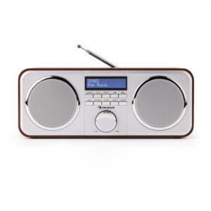 Auna Georgia DAB-rádio, DAB+, FM, predvoľby staníc, budík, AUX, čerešňa