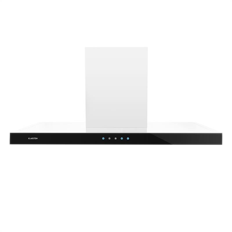 Klarstein Bon Vivant Noir, 90 cm, 630,5 m³/h, komínový digestor, časovač, sklo – Obrázok 2