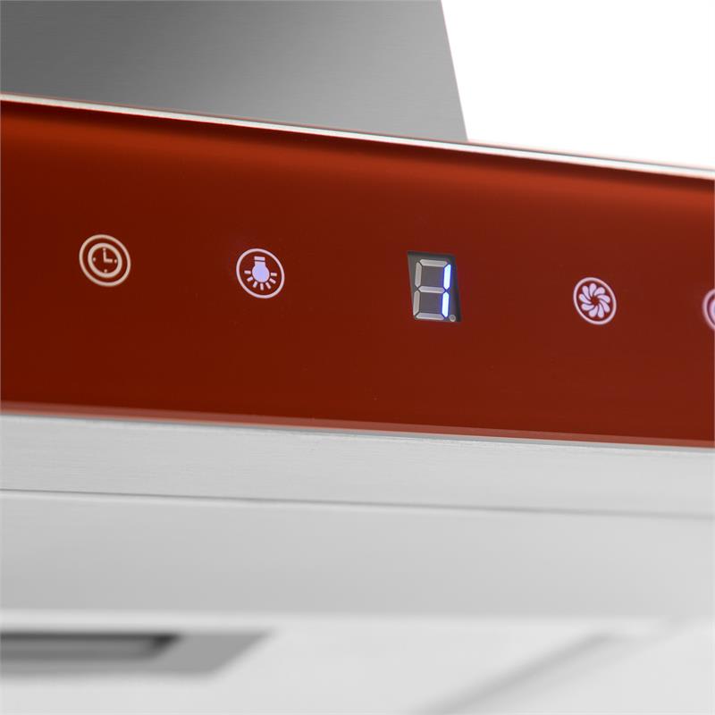 Klarstein Bon Vivant Rouge, 90 cm, 630,5 m³/h, komínový digestor,časovač,nerez – Obrázok 3