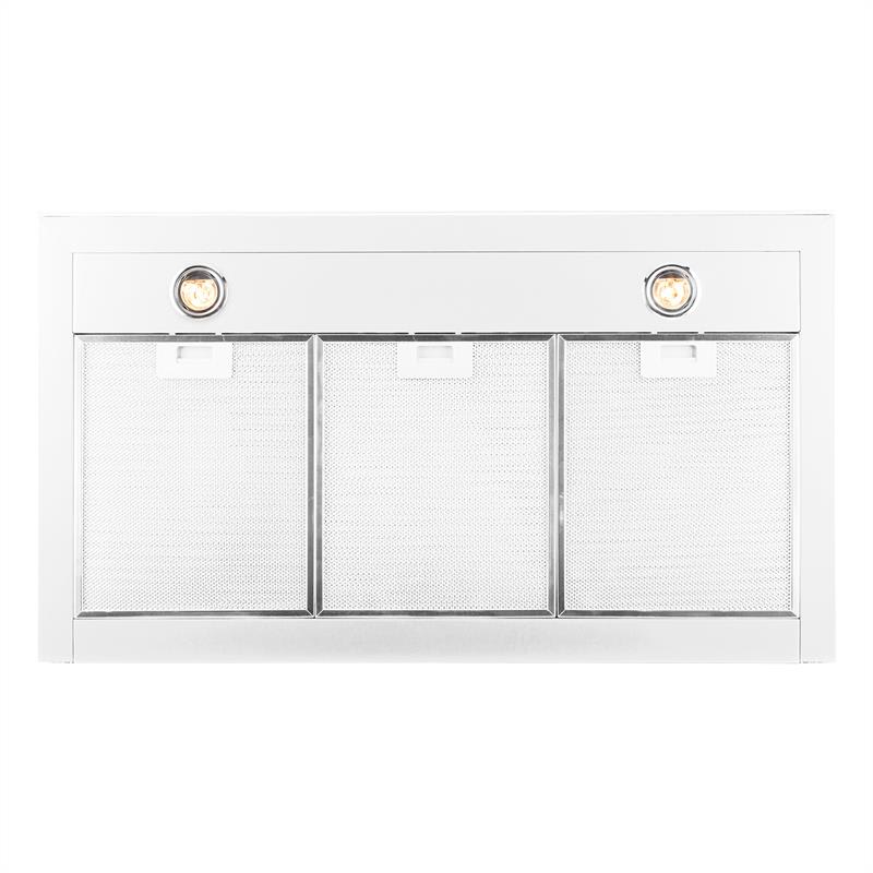 Klarstein Bon Vivant Noir, digestor, 90 cm, nástenný, 630,5 m³/h, časovač, sklo, biely – Obrázok 3