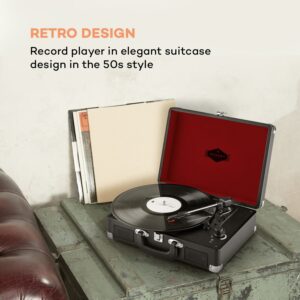 Auna Peggy Sue, retro gramofón, LP, USB, čierny