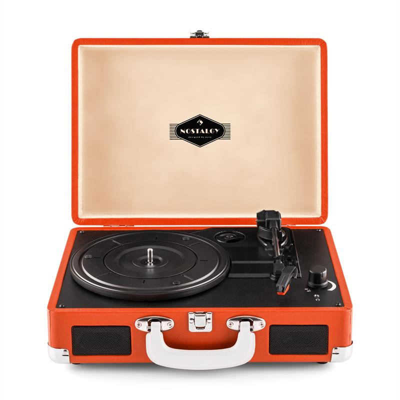 Auna Peggy Sue, retro gramofón, LP, USB, oranžový – Obrázok 2